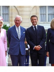 【イタすぎるセレブ達】チャールズ国王夫妻、フランスを公式訪問　パリでマクロン大統領夫妻から歓迎受ける