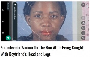 元恋人の遺体をスーツケースに詰めて運んだタテンダ・ムランガ（画像は『NewsOclock　2023年11月13日付「Zimbabwean Woman On The Run After Being Caught With Boyfriend’s Head and Legs」』のスクリーンショット）