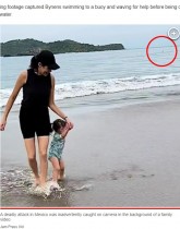 【海外発！Breaking News】砂浜で撮影の家族、背後の海で男性が襲われる瞬間を捉える「サメかワニだった」（メキシコ）＜動画あり＞