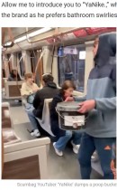【海外発！Breaking News】犬の糞を地下鉄乗客に浴びせたユーチューバー逮捕「『いいね』の数を稼ぎたかった」（ベルギー）＜動画あり＞