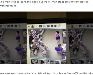 米アリゾナ州のスーパーで2020年9月、59歳の男による赤ちゃん誘拐未遂事件が発生。母親がセルフレジで会計している最中を狙ったものだった（画像は『FOX 10 Phoenix　2020年9月4日付「PD: Man arrested, accused of trying to kidnap infant in self-checkout line at Flagstaff Bashas’」』のスクリーンショット）