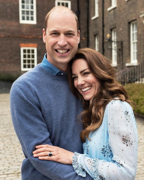 ウィリアム皇太子、妻キャサリン皇太子妃を「芸術的なんだ」と称賛。皇太子妃は1月に腹部手術を受け、現在は自宅で療養中だ（『The Prince and Princess of Wales　Instagram「Taken this week ahead of The Duke and Duchess’ 10th wedding anniversary」』より）