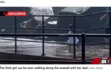 【海外発！Breaking News】防波堤から転落した娘を救おうと荒海に飛び込んだ父　カメラが捉えた瞬間に物議（豪）＜動画あり＞