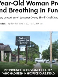 【海外発！Breaking News】老人ホームで死亡が確認された74歳女性、葬儀場で息を吹き返しスタッフ驚愕（米）